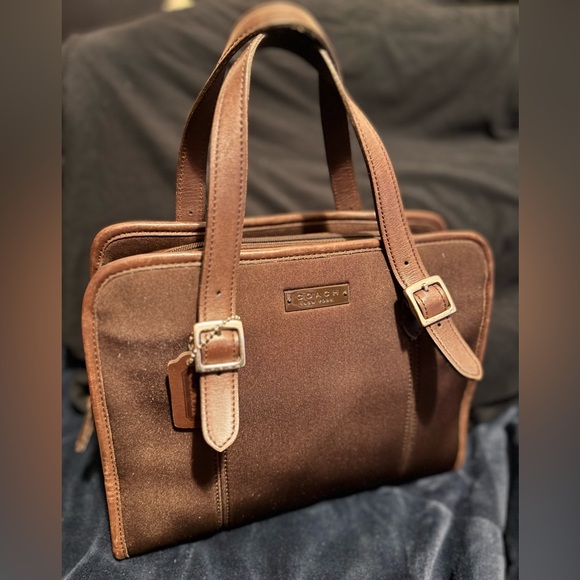 Coach Handbags - Coach Vintage 6221 Neo Compartment Satchel  (Mahogany) - GUC